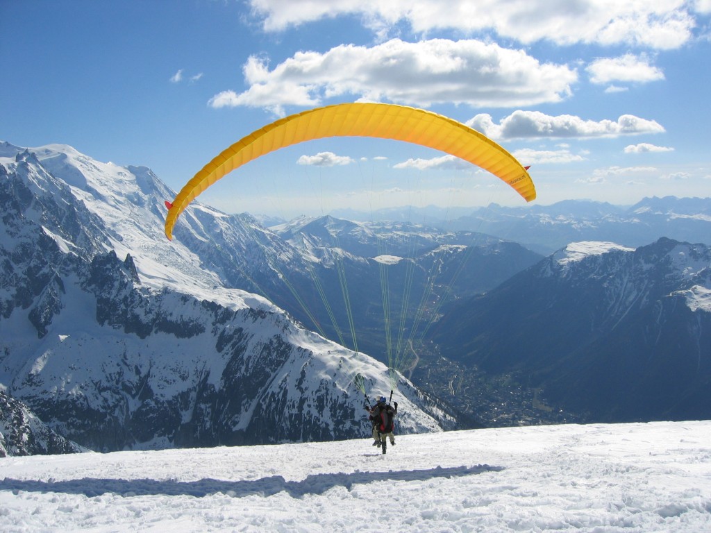 parapente mont blanc